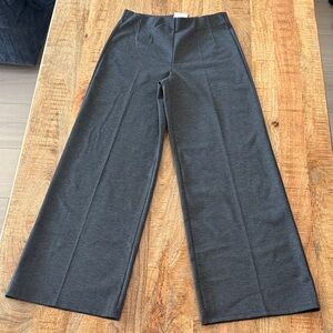 H&M Stretchy Charcoal Wide Leg Pants
